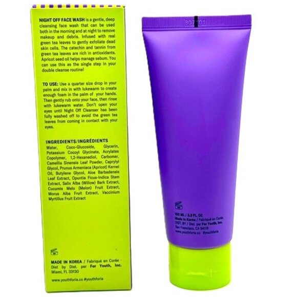 Youth Foria Night Off Deep Cleansing Green Tea Jelly Cleanser - Picture 5 of 5